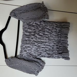 Cropped Gingham Top